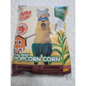 🍿 Spooktacular Creations Kids Popcorn Inflatable Costume 7-10 NWT